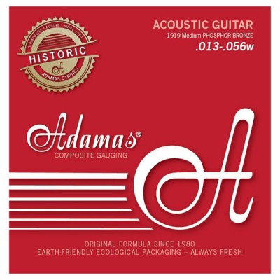 Adamas 1919 Phosphor Bronze Acoustic Guitar Strings 13-56